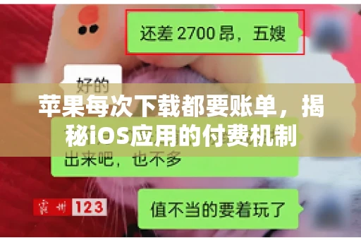 苹果每次下载都要账单，揭秘iOS应用的付费机制