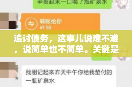 追讨债务，这事儿说难不难，说简单也不简单。关键是要掌握一些门道，才能让整个追讨过程既高效又省心。今天，咱们就来聊聊追讨债务的那些注意事项。
