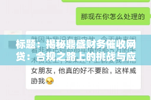 标题：揭秘鼎盛财务催收网贷：合规之路上的挑战与应对